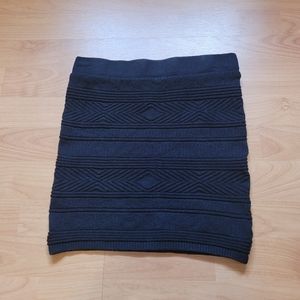 Knit mini skirt